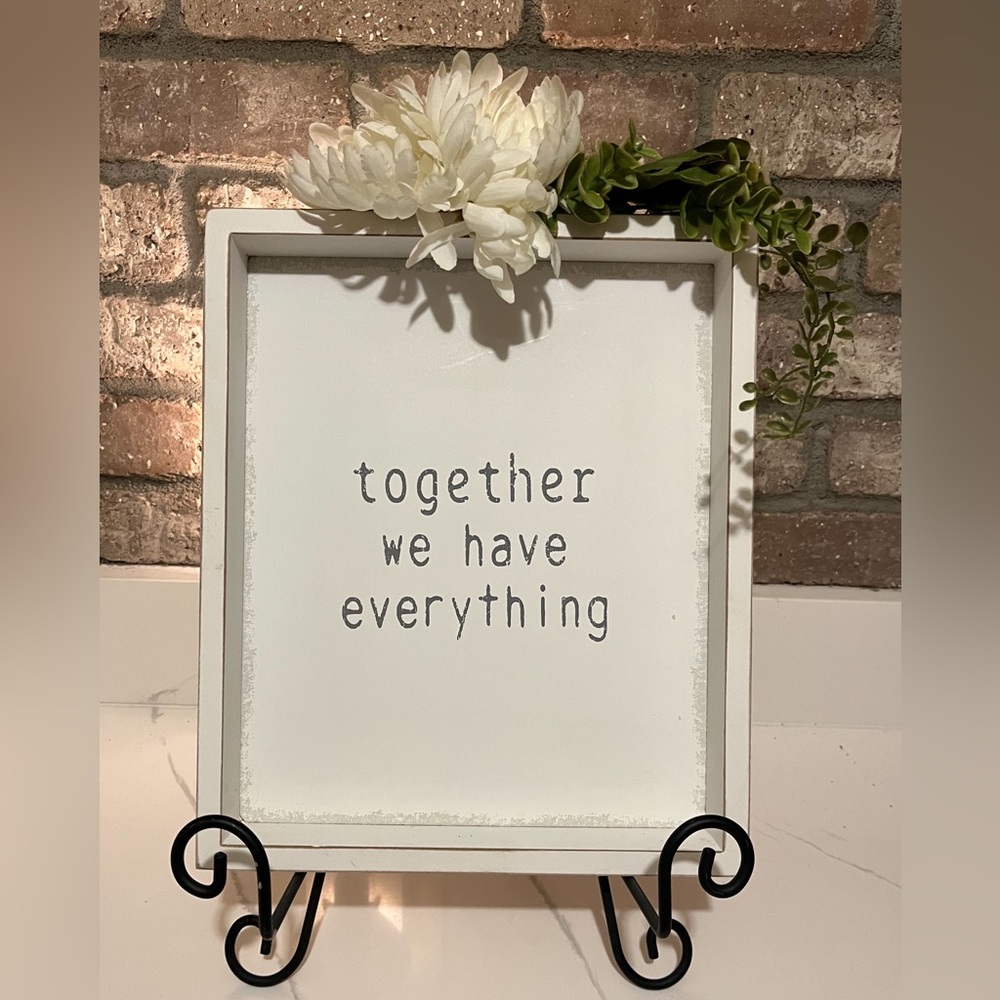 Wedding Decor Sign Flowers